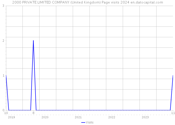 2000 PRIVATE LIMITED COMPANY (United Kingdom) Page visits 2024 
