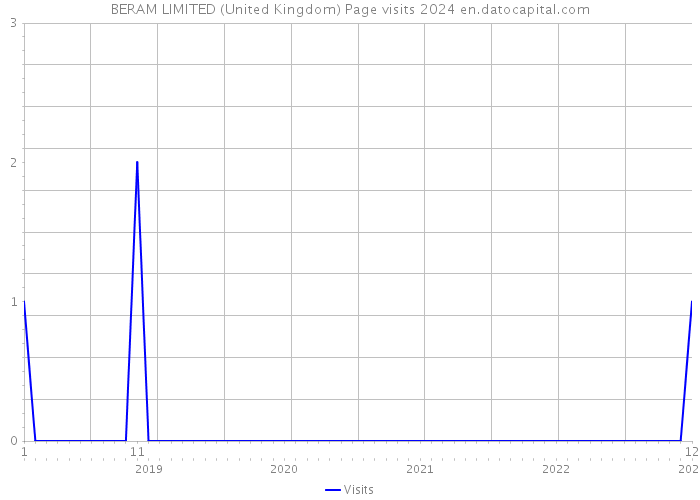 BERAM LIMITED (United Kingdom) Page visits 2024 