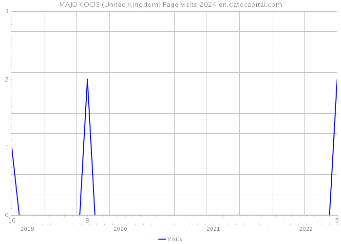 MAJO KOCIS (United Kingdom) Page visits 2024 