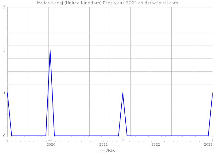 Helios Nanaj (United Kingdom) Page visits 2024 
