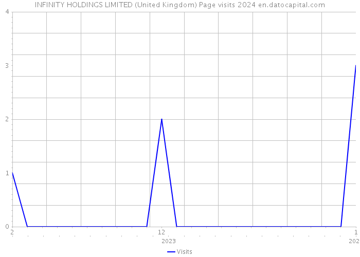 INFINITY HOLDINGS LIMITED (United Kingdom) Page visits 2024 