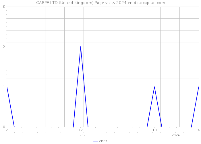 CARPE LTD (United Kingdom) Page visits 2024 
