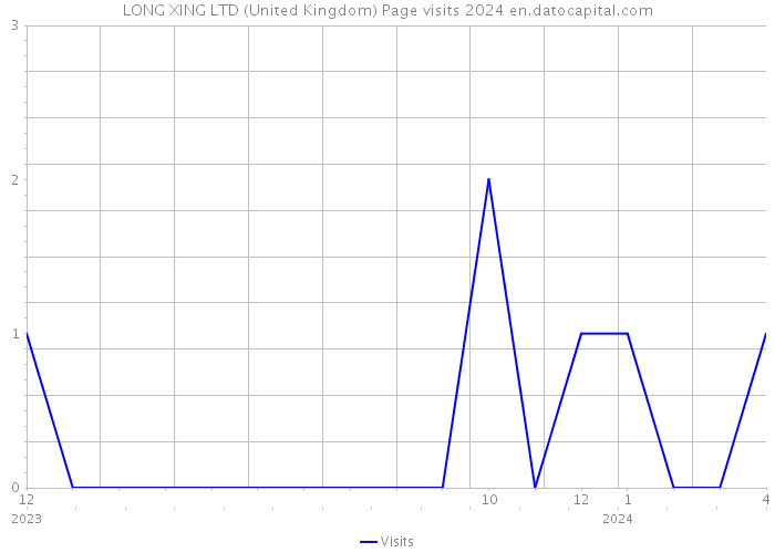 LONG XING LTD (United Kingdom) Page visits 2024 