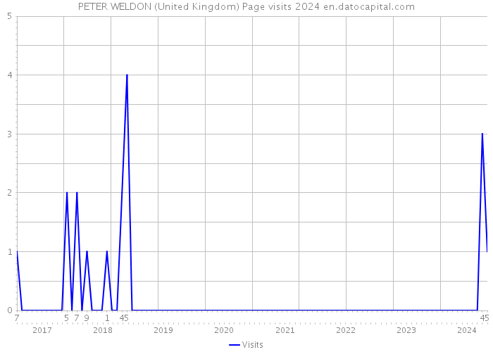 PETER WELDON (United Kingdom) Page visits 2024 