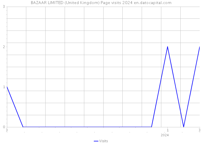 BAZAAR LIMITED (United Kingdom) Page visits 2024 