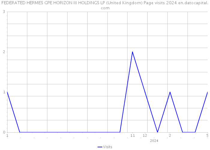 FEDERATED HERMES GPE HORIZON III HOLDINGS LP (United Kingdom) Page visits 2024 