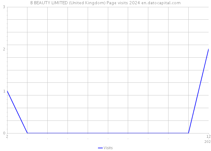 B BEAUTY LIMITED (United Kingdom) Page visits 2024 