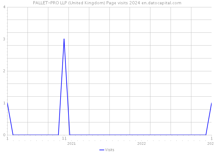 PALLET-PRO LLP (United Kingdom) Page visits 2024 