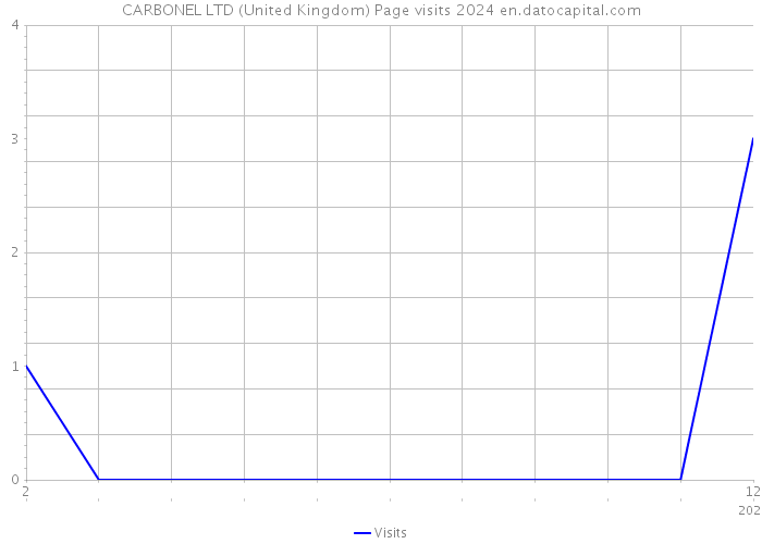 CARBONEL LTD (United Kingdom) Page visits 2024 