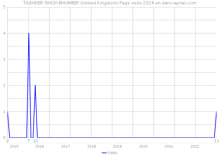 TAJINDER SINGH BHUMBER (United Kingdom) Page visits 2024 