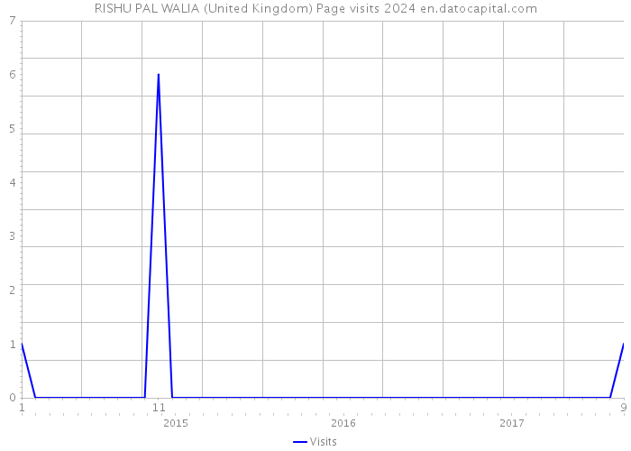 RISHU PAL WALIA (United Kingdom) Page visits 2024 