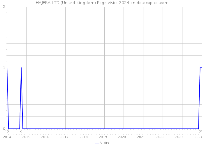 HAJERA LTD (United Kingdom) Page visits 2024 