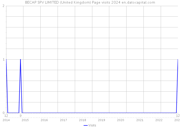 BECAP SPV LIMITED (United Kingdom) Page visits 2024 