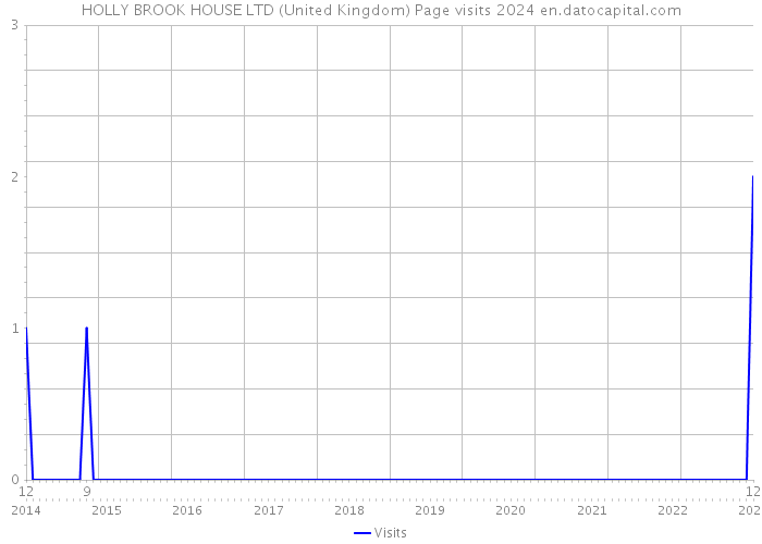 HOLLY BROOK HOUSE LTD (United Kingdom) Page visits 2024 