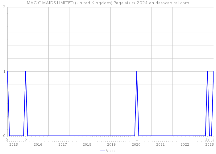 MAGIC MAIDS LIMITED (United Kingdom) Page visits 2024 