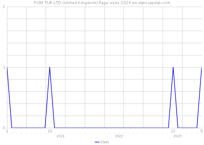 FOM TUR LTD (United Kingdom) Page visits 2024 