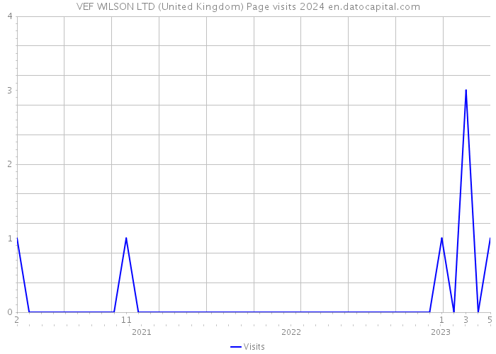 VEF WILSON LTD (United Kingdom) Page visits 2024 
