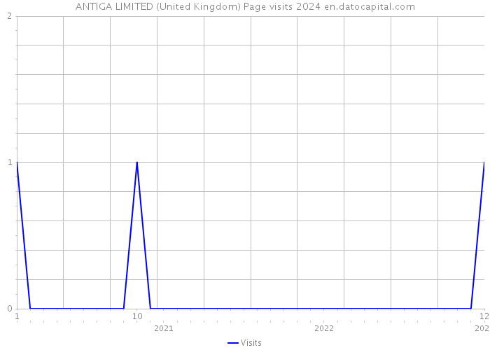 ANTIGA LIMITED (United Kingdom) Page visits 2024 
