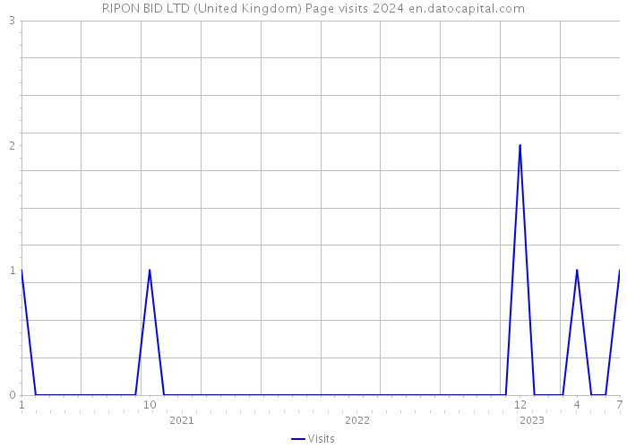 RIPON BID LTD (United Kingdom) Page visits 2024 