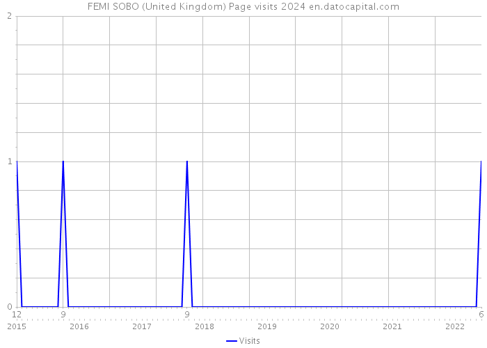 FEMI SOBO (United Kingdom) Page visits 2024 