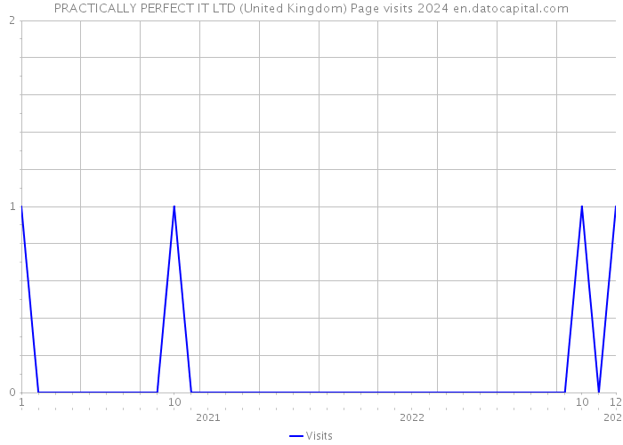 PRACTICALLY PERFECT IT LTD (United Kingdom) Page visits 2024 