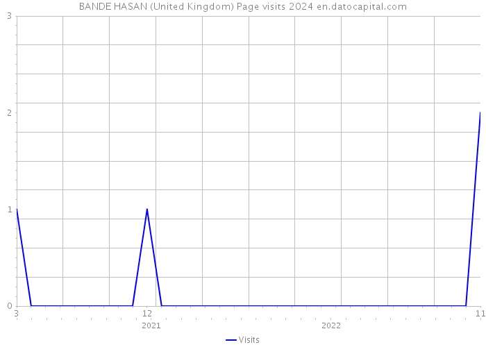 BANDE HASAN (United Kingdom) Page visits 2024 