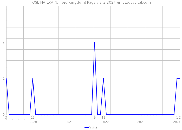 JOSE NAJERA (United Kingdom) Page visits 2024 