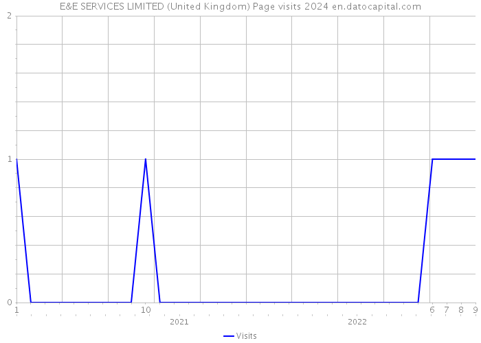 E&E SERVICES LIMITED (United Kingdom) Page visits 2024 