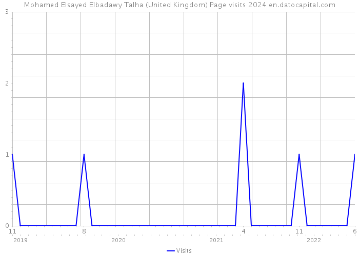 Mohamed Elsayed Elbadawy Talha (United Kingdom) Page visits 2024 