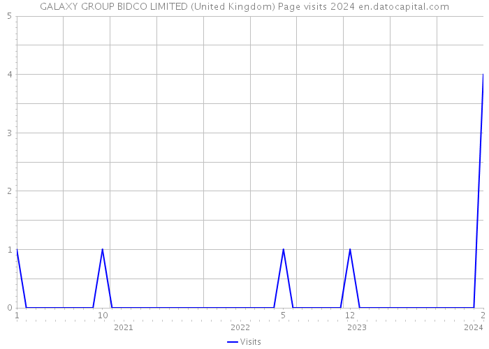 GALAXY GROUP BIDCO LIMITED (United Kingdom) Page visits 2024 