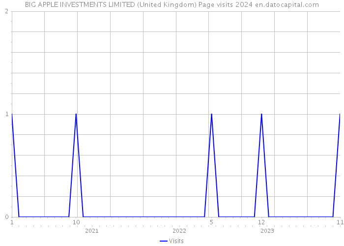 BIG APPLE INVESTMENTS LIMITED (United Kingdom) Page visits 2024 
