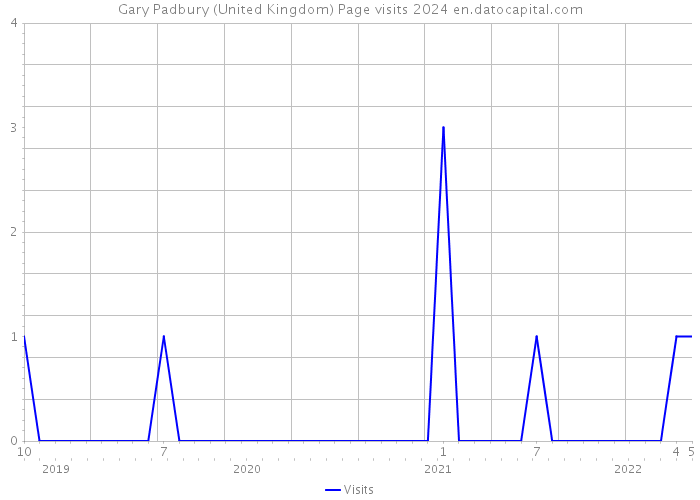 Gary Padbury (United Kingdom) Page visits 2024 