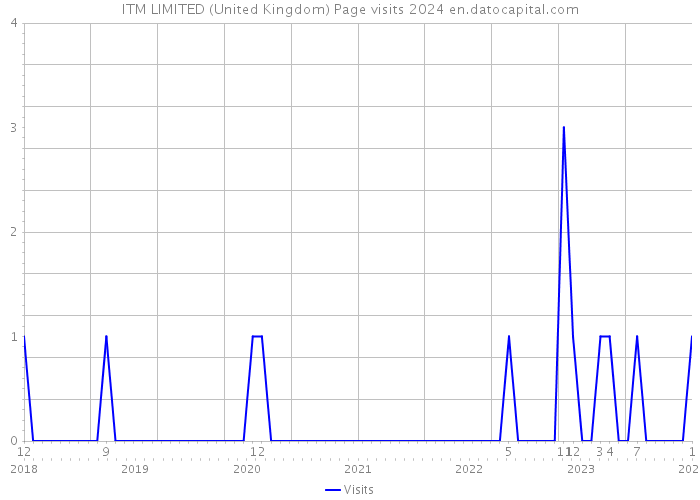 ITM LIMITED (United Kingdom) Page visits 2024 