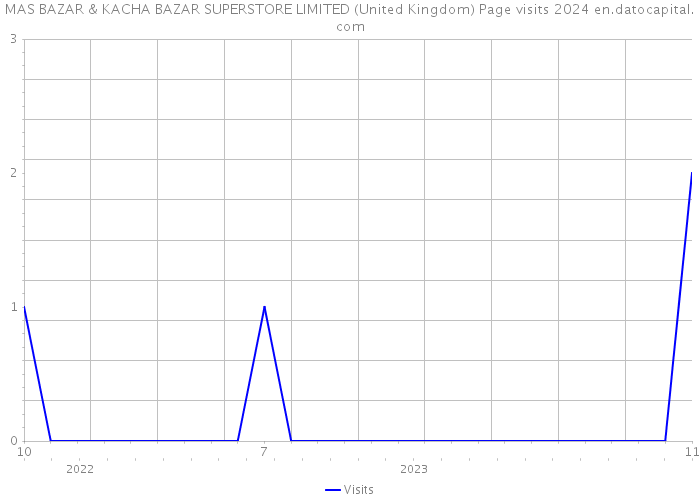 MAS BAZAR & KACHA BAZAR SUPERSTORE LIMITED (United Kingdom) Page visits 2024 