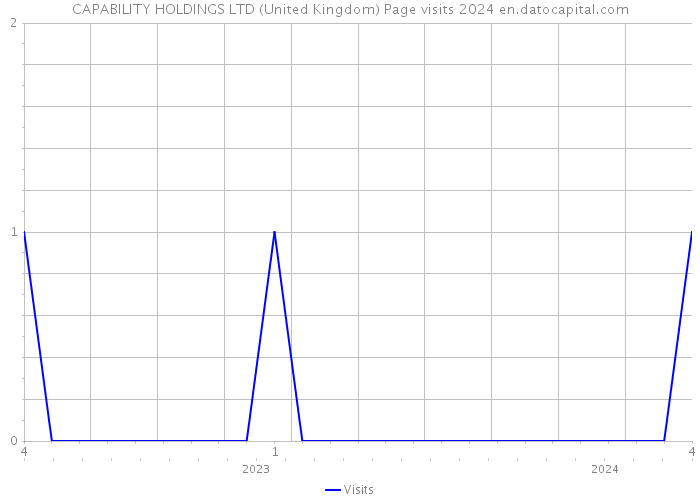 CAPABILITY HOLDINGS LTD (United Kingdom) Page visits 2024 