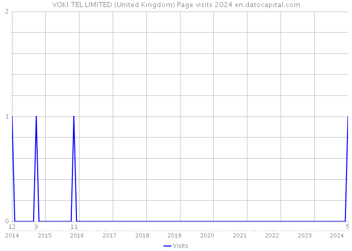VOKI TEL LIMITED (United Kingdom) Page visits 2024 