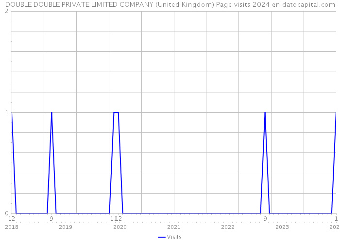 DOUBLE DOUBLE PRIVATE LIMITED COMPANY (United Kingdom) Page visits 2024 