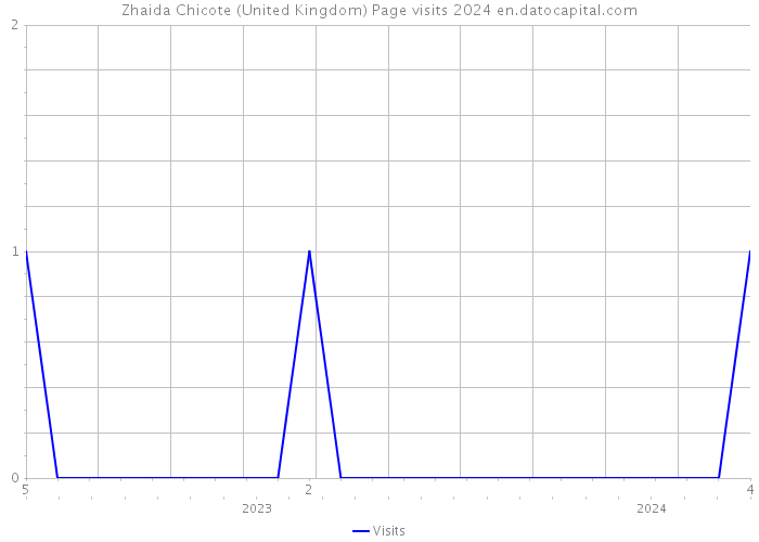Zhaida Chicote (United Kingdom) Page visits 2024 