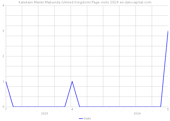 Katekani Mailet Mabunda (United Kingdom) Page visits 2024 