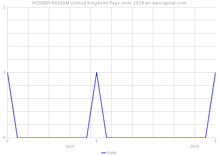 HOSSEIN RASSAM (United Kingdom) Page visits 2024 