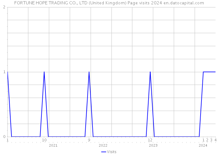 FORTUNE HOPE TRADING CO., LTD (United Kingdom) Page visits 2024 