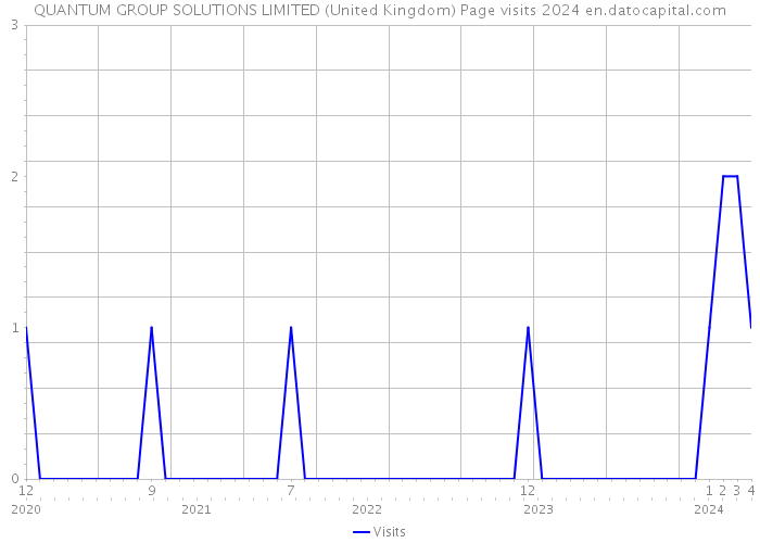QUANTUM GROUP SOLUTIONS LIMITED (United Kingdom) Page visits 2024 