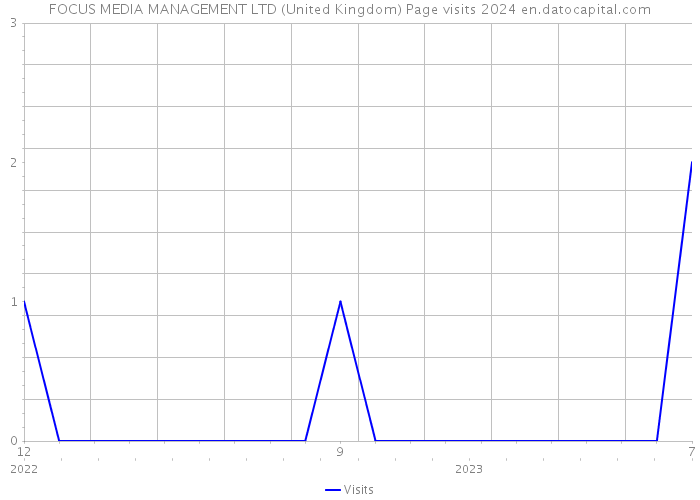 FOCUS MEDIA MANAGEMENT LTD (United Kingdom) Page visits 2024 