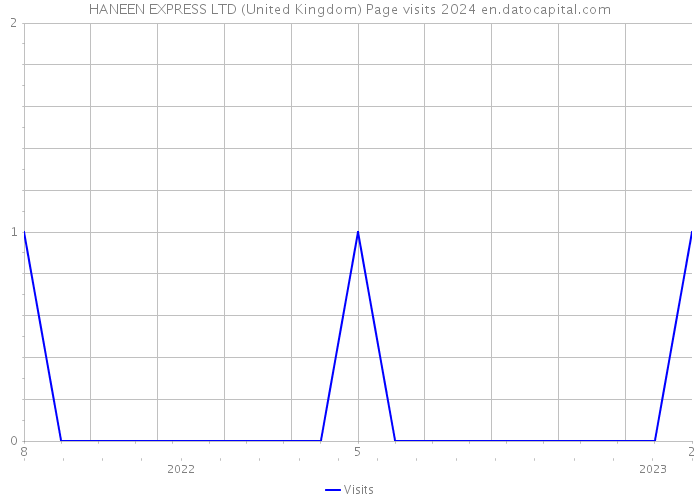 HANEEN EXPRESS LTD (United Kingdom) Page visits 2024 