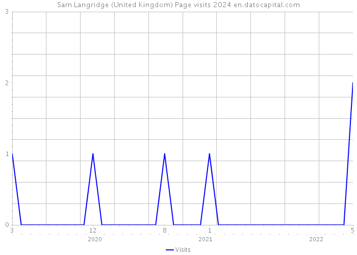 Sam Langridge (United Kingdom) Page visits 2024 