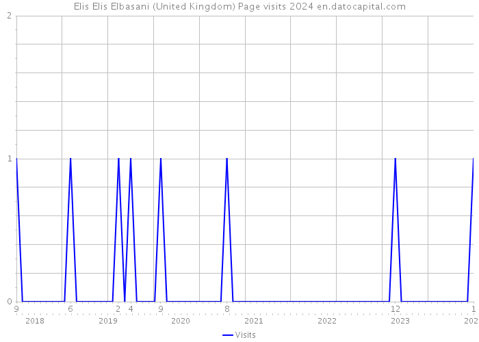 Elis Elis Elbasani (United Kingdom) Page visits 2024 