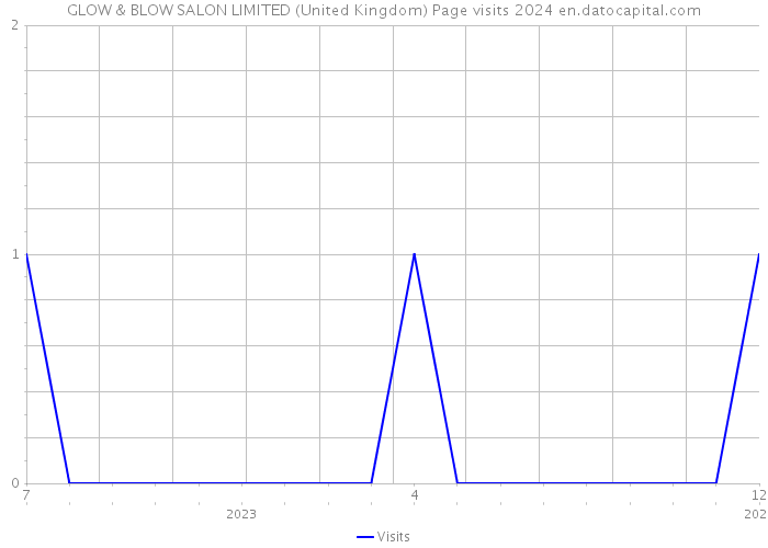 GLOW & BLOW SALON LIMITED (United Kingdom) Page visits 2024 