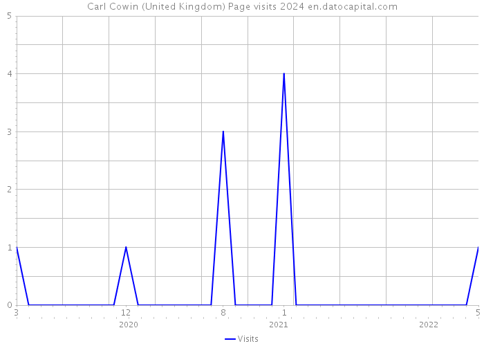 Carl Cowin (United Kingdom) Page visits 2024 