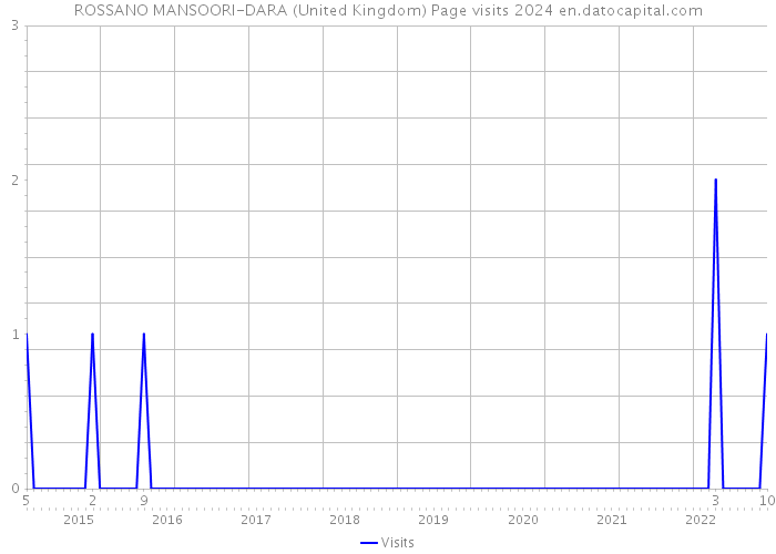 ROSSANO MANSOORI-DARA (United Kingdom) Page visits 2024 