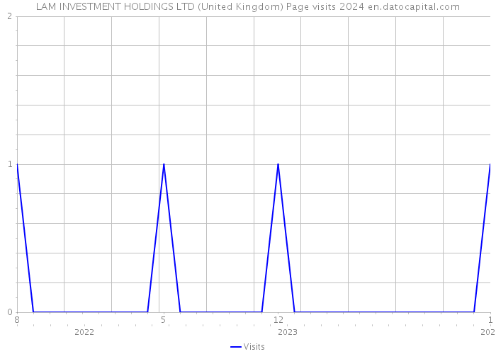 LAM INVESTMENT HOLDINGS LTD (United Kingdom) Page visits 2024 